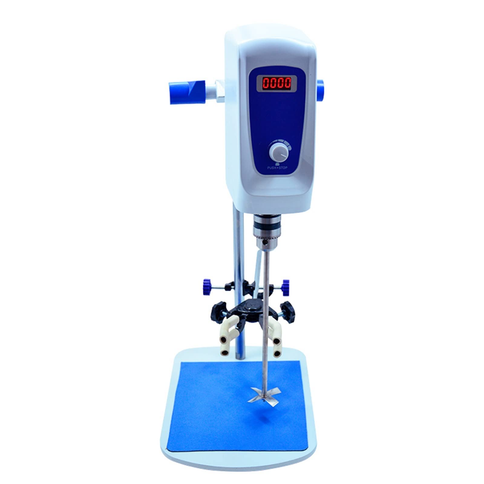 Mezclador eléctrico fuerte con pantalla Digital, fuerza de precisión de laboratorio, temporizador creciente, mezclador eléctrico de 0 a 1500 Rmp(200W)