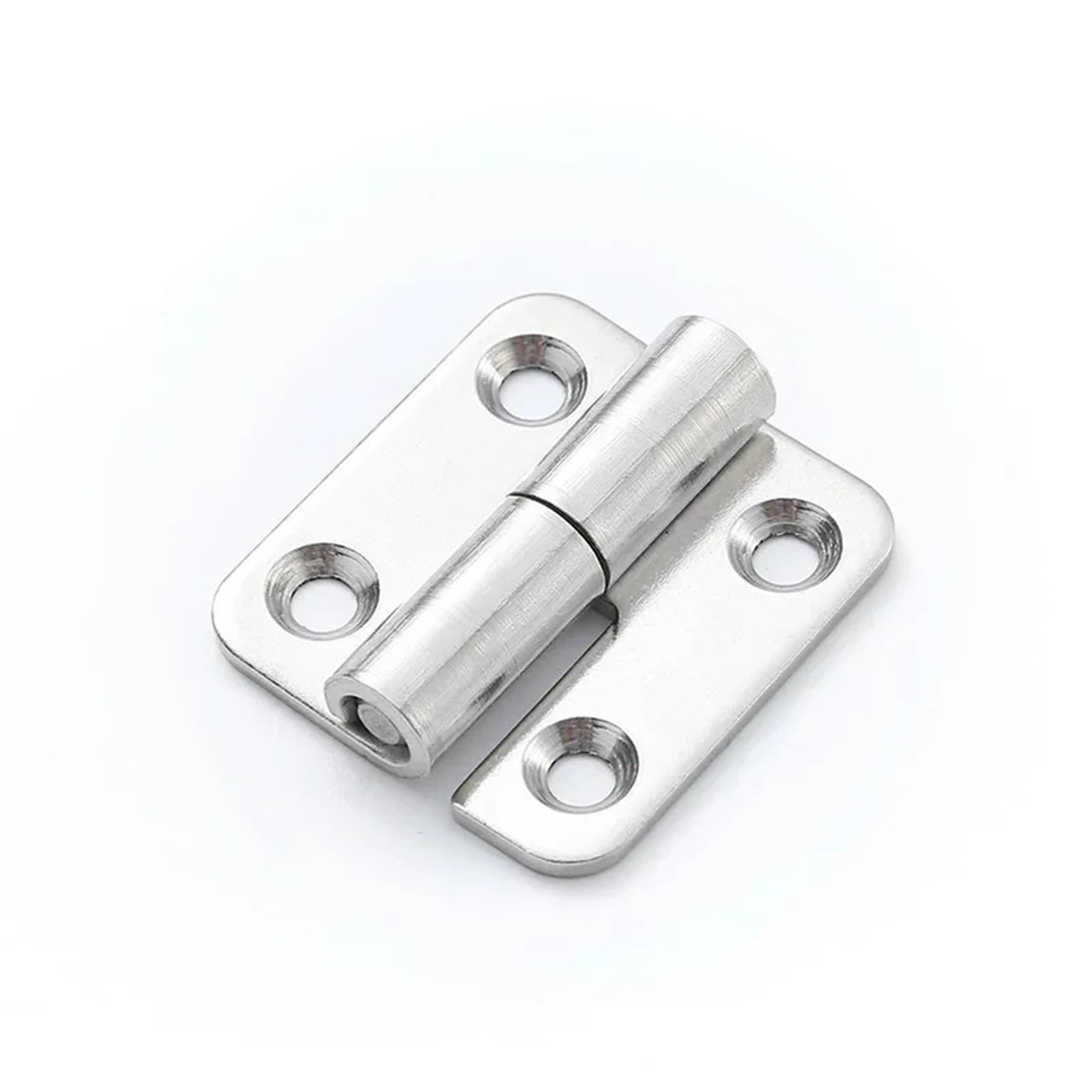 Wonjoxel One Color Stainless Steel Folding Hinge 4Pairs Stainless Steel Hinges Universal Drawer Cabinet Fitting Connector Detachable Swing Hinge Slip Joint Furniture Hardware