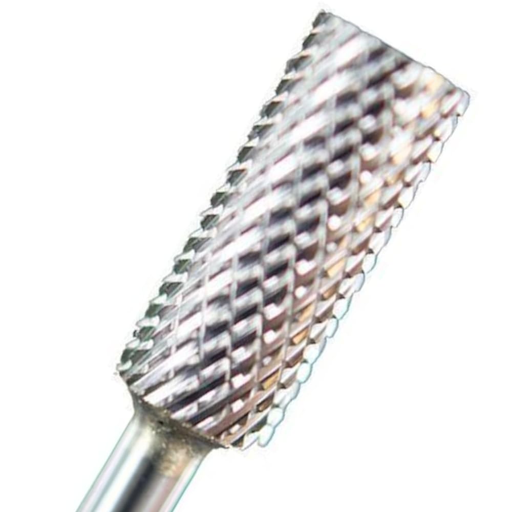 Medicool Silver Carbide Small Barrel Two-Way Bits File Shape and Shorten Nails Acrylic and Gel Nails 3/32" | TWS-CC2C