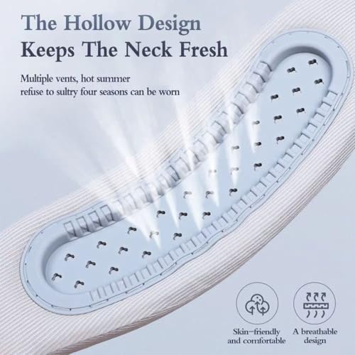 Image of Neck Brace Support Cervical Collar(Light Gray) | Silicone Breathable, Memory Foam, Posture Support, Suitable for Office Travel Sleep
