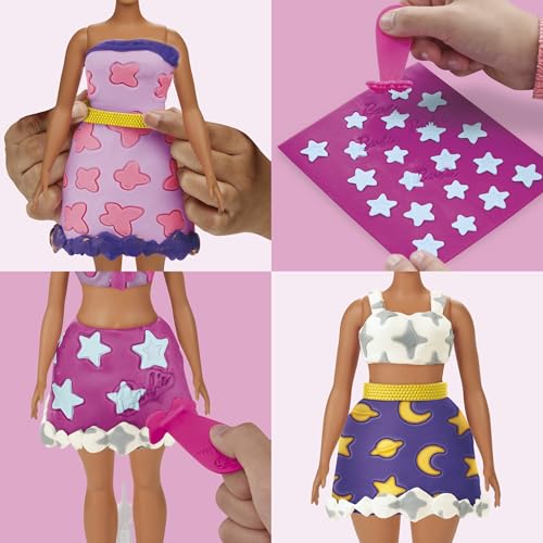 Play-Doh Barbie Joyaux et gemmes, recharges pour Coffret de pâte à Modeler