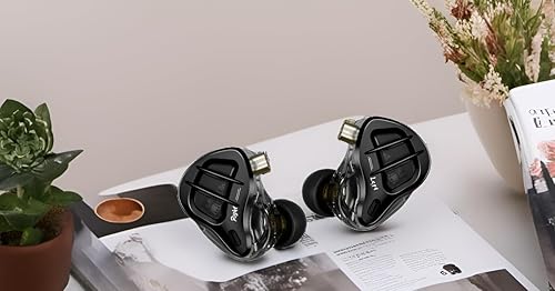 Miniatura 4 de KZ ZAR - Auriculares intrauditivos para monitor intrauditivo, 1DD+7BA, tecnología híbrida, auriculares con cable IEM con cable plateado para músico