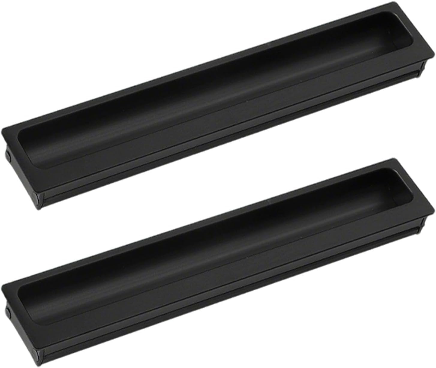 Mkauyycb One Color Recessed Handles, Concealed Handles, 2 Pcs Aluminum Alloy Sliding,Flush(Hole Distance 160Mm)