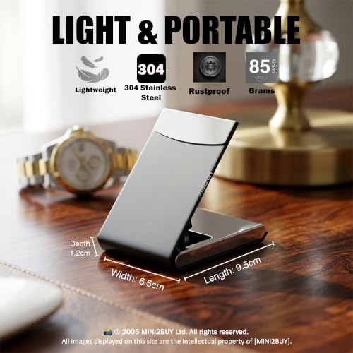 Image of Mini2buy Customized Name Engraved Card Holder for Credit, Debit, ATM, and Business Visiting Cards from Premium Stainless Steel Size Ideal for Personal use or Corporate Gifting (Customized-Black)