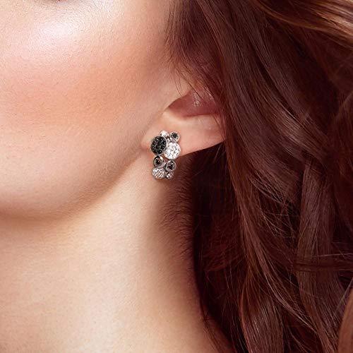 Boucles d'oreilles argent spinelle noir parfaits bijoux fins pour le quotidien