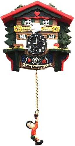 Leavenworth - Reloj de cuco con imán para nevera, diseño de Washington, Estados Unidos, América