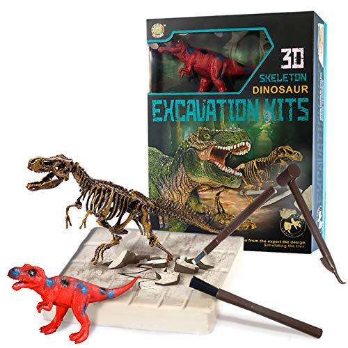 MEICENT Dinosaur Toys for Kids Dinosaurs Excavation Kit STEM Kids Activities Toys Dinosaur Digging Fossil Kit Science Education DIY Toys Gift, Best Dinosaur Gifts for Boys and Girls (Tyrannosaurus)