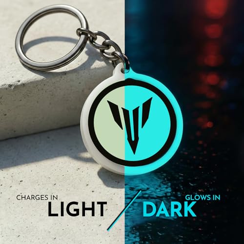 Image of Mi Glow Store Glow in Dark Keychain for Bike Men | Gift for Man | Bike Accessories | Charges in Light Glows in Dark | Key chain for Bike