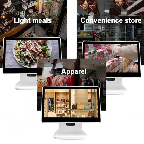 Image of 15.6 Inch Large Screen Cash Register, Small Business Pos, 4g+64g Touch Screen Cash Register, Multi Angle Adjustable Main Screen, Suitable for Convenience Stores, Restaurants Etc.
