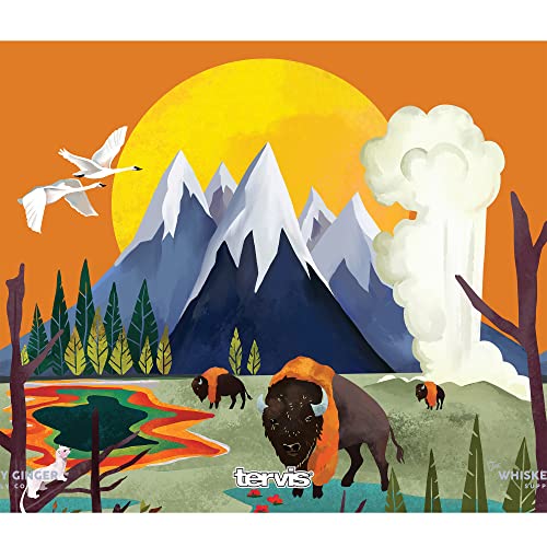 Tervis The Whiskey Ginger Yellowstone Water, 40Oz Wide Mouth Bottle, Stainless Steel #TOP1