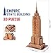 CubicFun 3D Puzzle for Kids 4-8 New York Cityline Landmark Architecture Building Model Kits, Puzzles for Kids Ages 3-5 8-10, Statue of Liberty, Chrysler Building, 77 Pieces