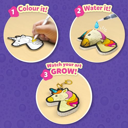 Image of Skillmatics Aqua Puffs - 3D Art Kit, Princesses & Unicorns, Mess-Free Painting Craft for Kids, DIY Colour & Inflate Activity, Travel Toys & Creative Gifts for Girls & Boys Ages 4, 5, 6, 7, 8, 9, 10