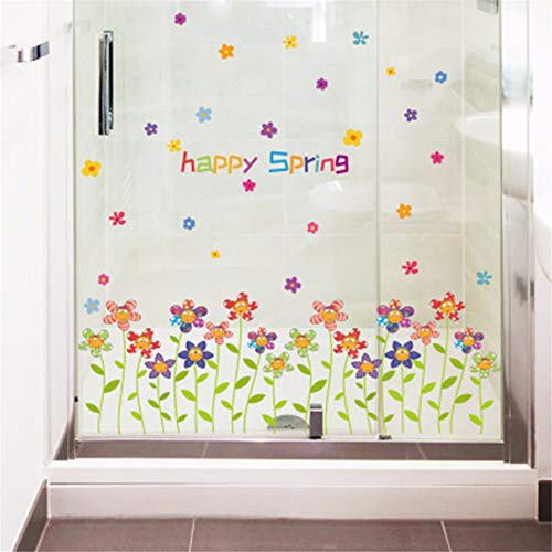 Dtcrzjxh Molino De Viento De Dibujos Animados Extraíble Flor Art Courage Hope Girl Boy Niños Sala De Estar Decoración Pvc Pegatinas De Pared A Prueba De Agua Diy Mural Apliques