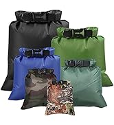 Lixada 6 PCS Outdoor Waterproof Bag,1.5L 2.5L 3L 3.5L 5L 8L Dry Sack Perfect for Kayaking Boat To...