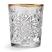 Produktbild Libbey - Hobstar - Whiskyglas, Wasserglas, Saftglas - Kristall - mit wellenförmigen Goldrand - 1 Stück