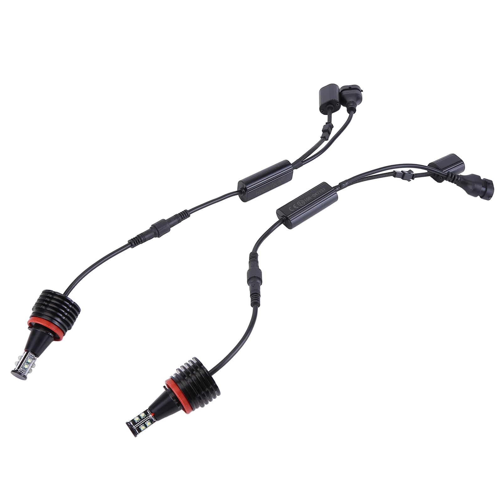 BYNYXI 2 Stück H8 Angel Eyes für E82 E87 E90 E92 5er E60 6er E63 X5 X6 X1 Z4 E70 E71 Angel Eye Scheinwerfer Standlicht 12V 40W 7000K 003584ZIZ01A H8 LED Angel Eyes LED Marker Lichter