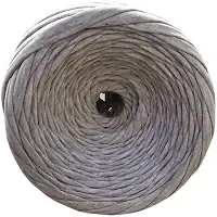 Fio de Malha Dalia Premium 500g – Espessura 33mm, Anti-Pilling, para Crochê, Tricô e Bolsas Artesanais (9011-Gelo mescla)