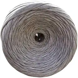 Fio de Malha Dalia Premium 500g – Espessura 33mm, Anti-Pilling, para Crochê, Tricô e Bolsas Artesanais (9011-Gelo mescla)