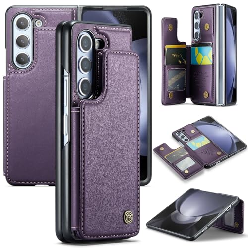 Étui en cuir pour Samsung Galaxy Z Fold 6 avec clapet magnétique premium