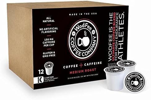 WodFee Coffee Company, Worlds Strongest Coffee with Added Caffeine - 12 K Cups
