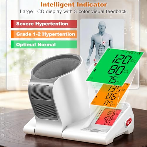 Image of 52HZ Barrel-Type Upper Arm Blood Pressure Monitor, Fits 7.1 inch-16.5 inch