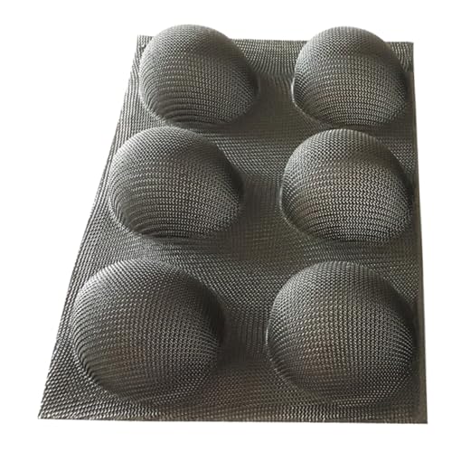 COLLBATH Silicone Bread Baking Mold Non-stick Half Circle Shape Breathable Tart Mold for Home Commercial Use