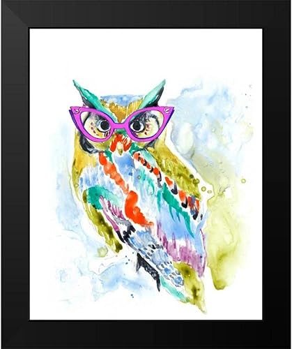 Miniatura 2 de ArtDirect - Goldberger, Jennifer 15x18 Black Modern Framed Art Print Titled Smarty-Pants Owl