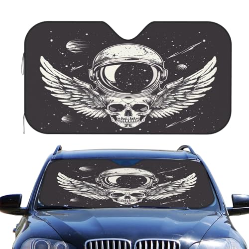 Pare-soleil voiture astronaute crâne pour SUV et camping-car