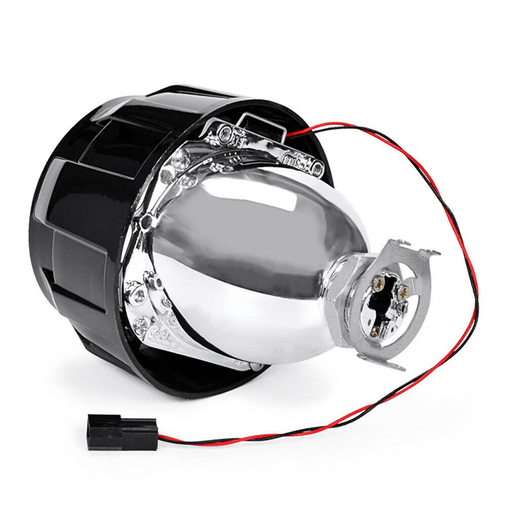Mincar Lente De Proyector De 2.5 Pulgadas Compatible con Faros Delanteros De Coche Bi-Xenón Bombilla HID H1 para Reemplazo De Faros Delanteros Automáticos 2 Uds