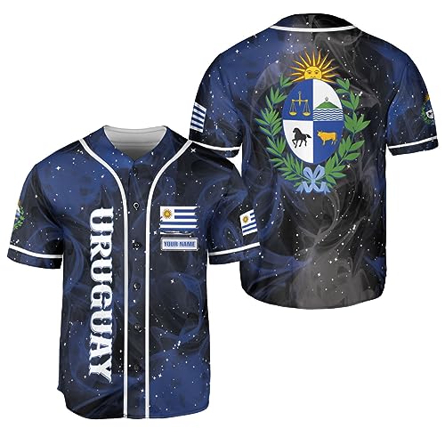 Leeprints Personalized Uruguay Jersey, Uruguay Soccer Shirt Baseball Uruguay Flag Jersey for Men Women Country Shirts miniatura 1