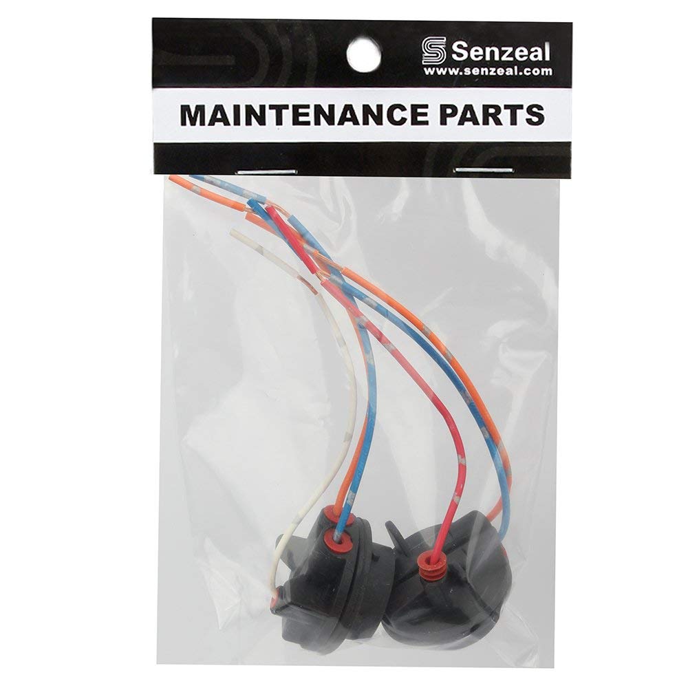 SENZEAL 2x uchwyt żarówki 1157 drut miedziany gniazdo ABS uchwyt lampy żarówki P21 5W BAY15D kierunkowskaz tylne światło stopu tylne światło hamowania podstawa czarna