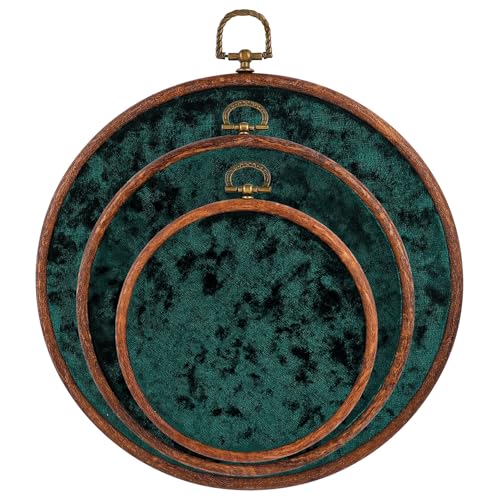 Framendino, 3 Pack Corduroy Pin Display Board Collection Holder Brooch Jewelry Storage Wall Hanging Pure Green