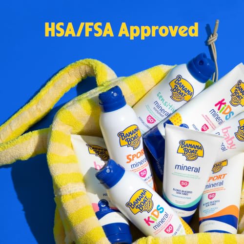 Image of Banana Boat Kids Mineral Sunscreen Lotion, SPF 50, 6 fl oz (Pack of 1)