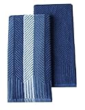 Food Network 2-pk. Sculpted Kitchen Towels- Cobalt