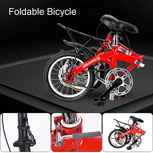 Mini Faltrad Rennrad Erwachsene Männlich Studentin Fahrrad City Bike Leichtes Fahrrad Herren (Größe: 14 Zoll / 16 Zoll / 20 Zoll) – Bild 3