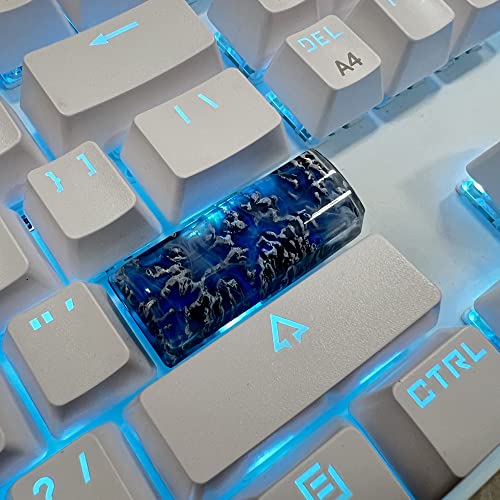 Image of Custom Keycap Enter Keycap Blue Valley Keycap Mechanical Keyboard Keycap DIY Keycap for MX Mechanical Keyboard Unique Gifts for Friend