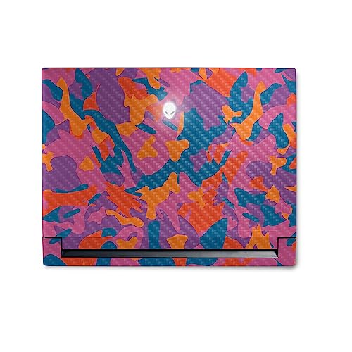 Image of MightySkins Carbon Fiber Skin Compatible With Alienware M18 R1 (2023) Full Wrap Kit - Pop Camouflage | Protective Durable Textured Carbon Fiber Finish | Easy To Apply & Change Styles | Made in the USA