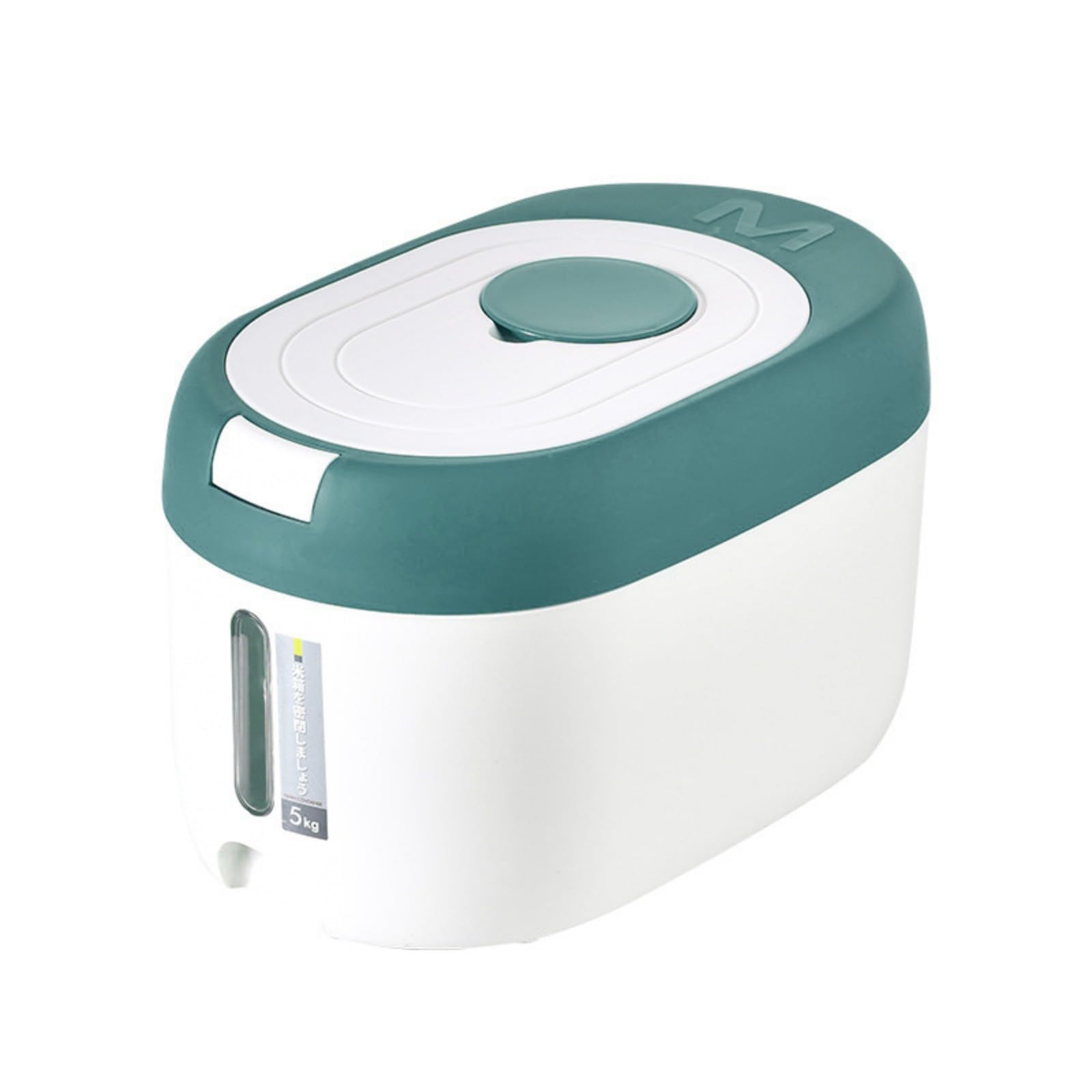 Piceioep 2 Push-Button Grains Dispenser Featuring Shatterproof PP Body & Dual-Lock Freshness Sealed Rice Storage Container