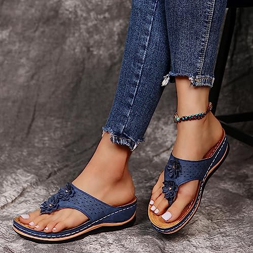 Orthopedic Sandals with Arch Support For Women Comfortable Walking Sandals Flip Flops Cushion Footbed Anti-Slip Breathable2