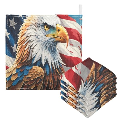 Nander 5Pack Baby Muslin Washcloths,American Eagle Soft Face Cloths for Newborn, Absorbent Bath Wash Cloths, Wipes, Burp Rag,Toddlers Essentials Stuff, Baby Registry as Shower