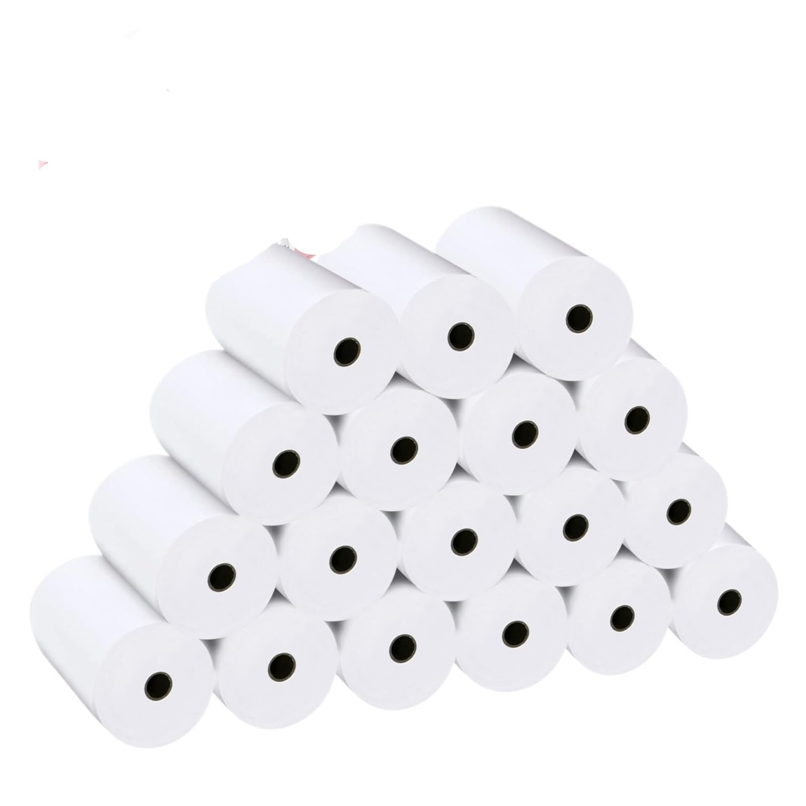 Rolka papieru termicznego do naklejek, Rolki papieru termicznego do aparatów natychmiastowych, białe i z krawędziami, różne opakowania(18 Rolls White)