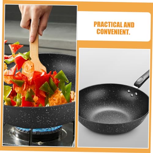Wok pequeño antiadherente OUNONA de piedra Maifan miniatura 3