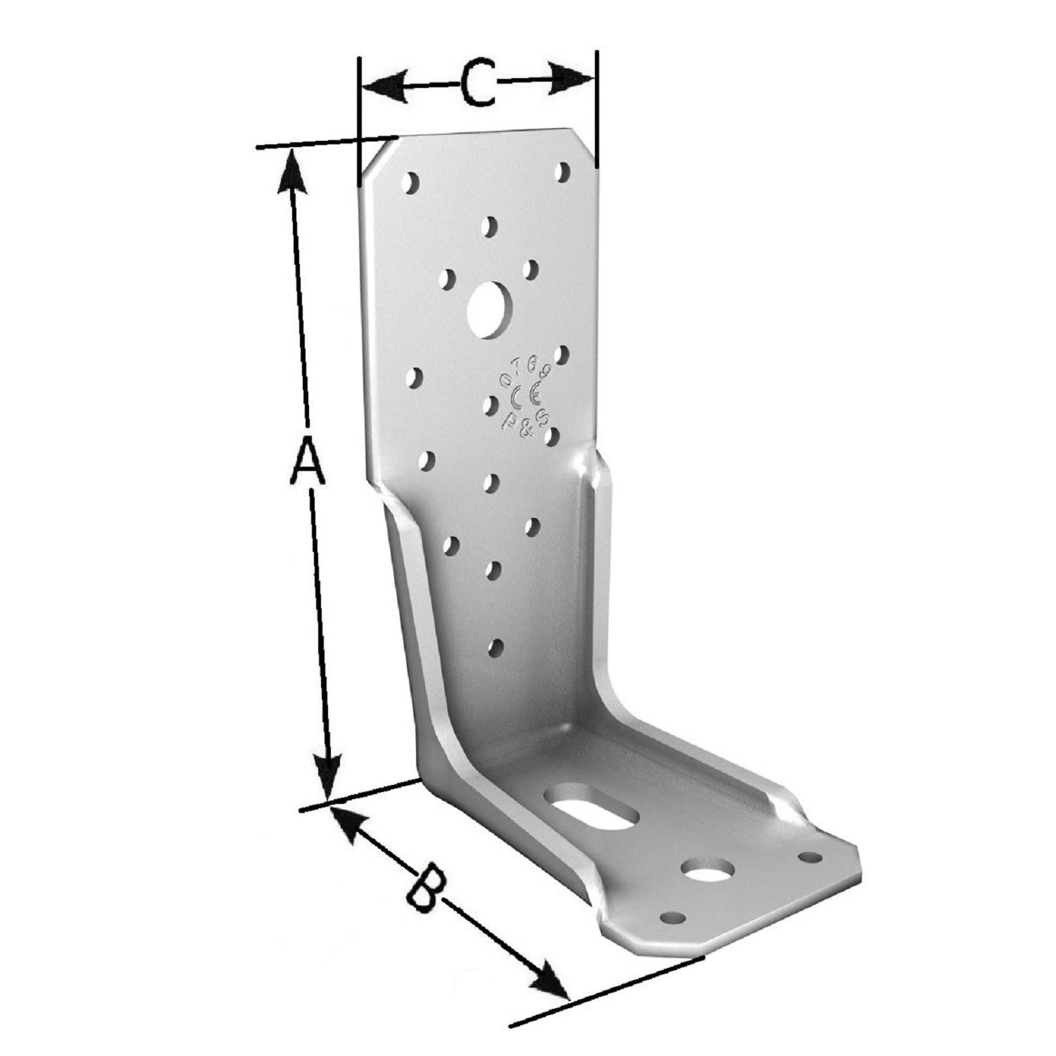 Pollmann®Baubeschläge Winkelverbinder PKR L 135 x 85 x 65 x 4,0 mm 20 Stück
