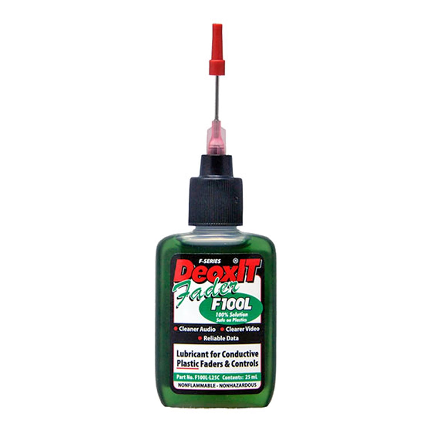 Caig DeoxIT F100L-L25C Faderlube Nettoyant pour contact plastique + chiffon microfibre Keepdrum