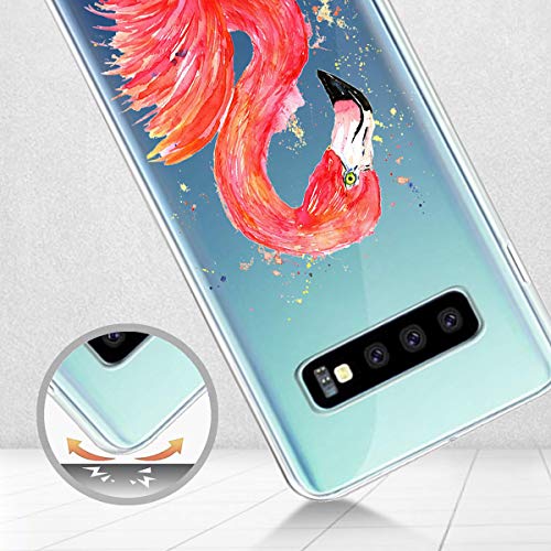 Oihxse Crystal Clear beschermhoes voor Samsung Galaxy J7 Duo 2018, zacht TPU-siliconen, bescherming [mooi aquareldesign… - Afbeelding 7