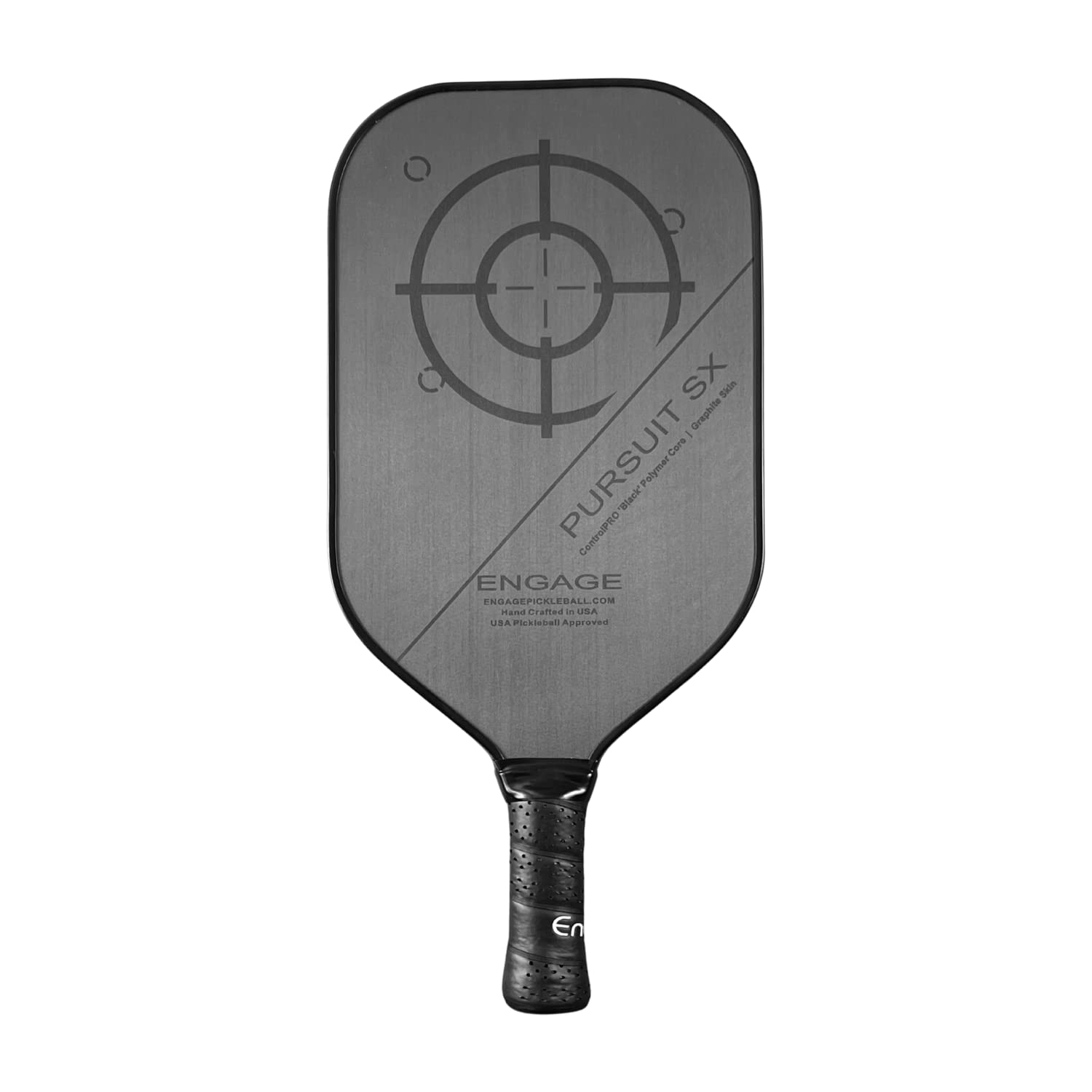 Engage Pickleball Pursuit SX Pickleball Paddle - Graphite Pickleball Paddle with Black Core - USAPA Approved - Made in USA