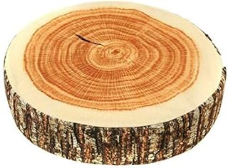 XQWR Creative Natural Wood Design Tree Trunk Log Cushion Soft Chair Cushion Pillows Gift Home Sofa (1#)