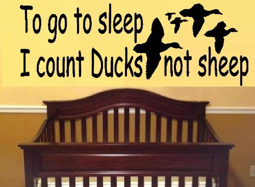 "To GO To Sleep I Count Fish NOT Sheep" Wall Decal - 13" X 26" Vinyl Sticker For Bedroom, Nursery - View #10