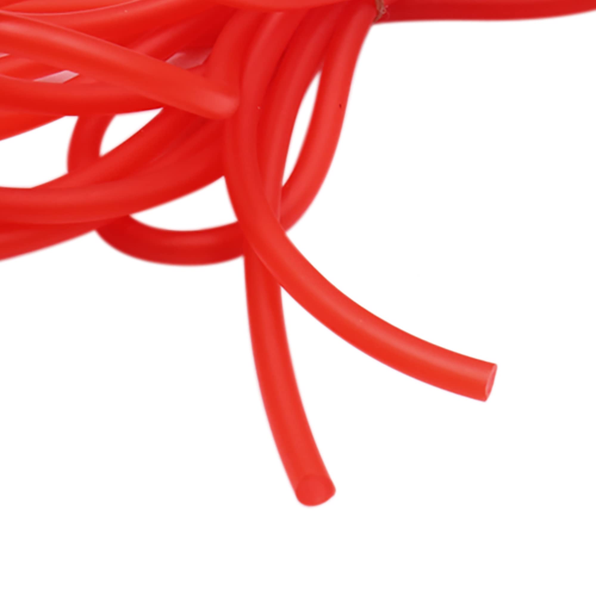 Sourcing Map Tubo Flessibile Per Carburante In Silicone Rosso, 5 Metri Di Lunghezza, Diametro Interno 4mm, Diametro Esterno 8mm, Per Auto E Moto