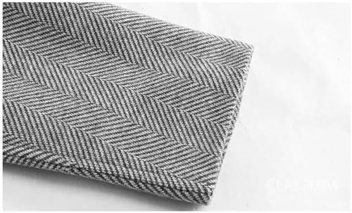 Men's Wool Blend Slim Fit Jacket Business Casual Suit Coat Notched Lapel Two Button Wedding Dress Wear4